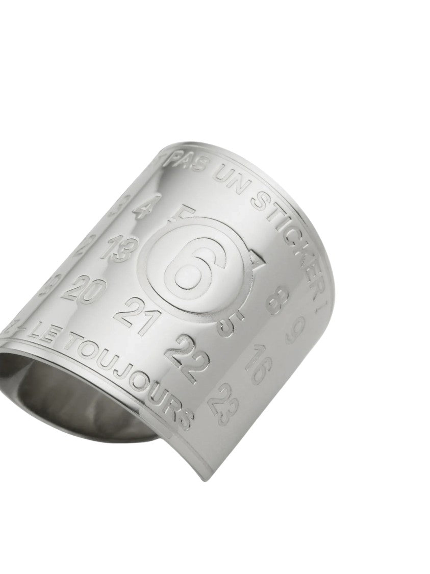 Mm6 By Maison Margiela Souvenir Sticker Wide Band Ring