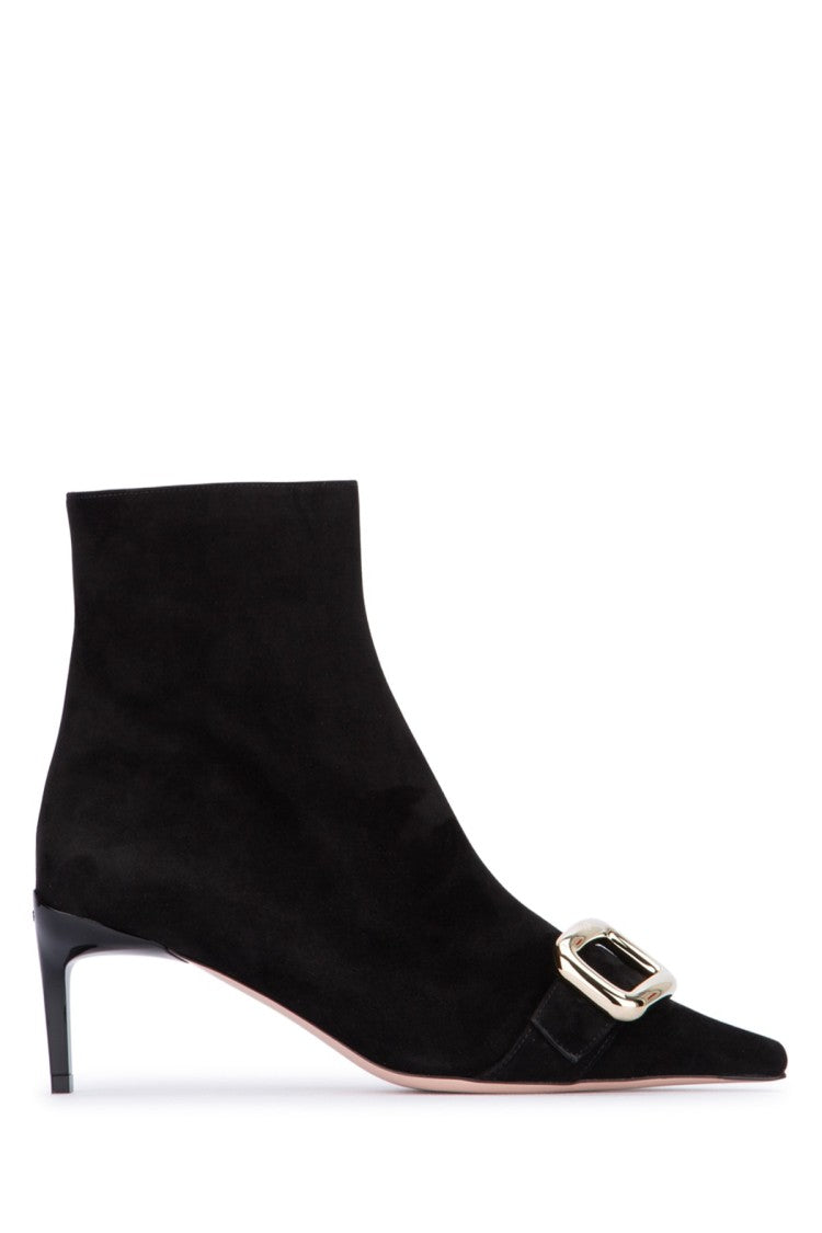 Roger Vivier Ankle Boots With Pointed Toe And Buckle Detail