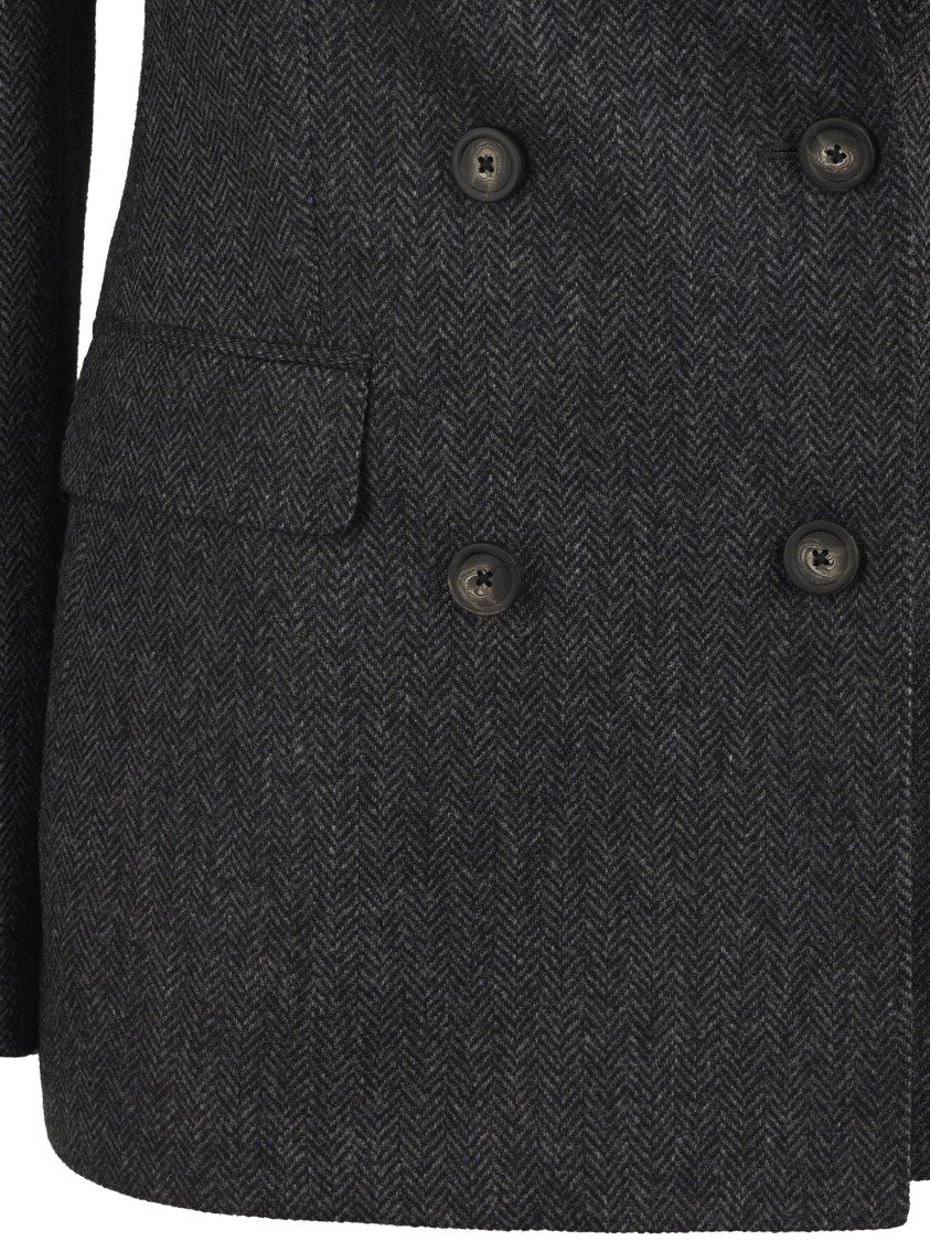 Tagliatore Tailored Virgin Wool And Cashmere Jacket