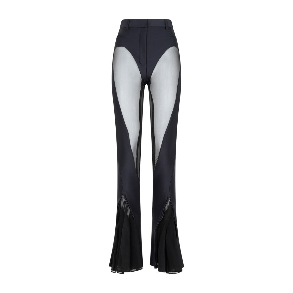 Mugler Black Flared Leggings