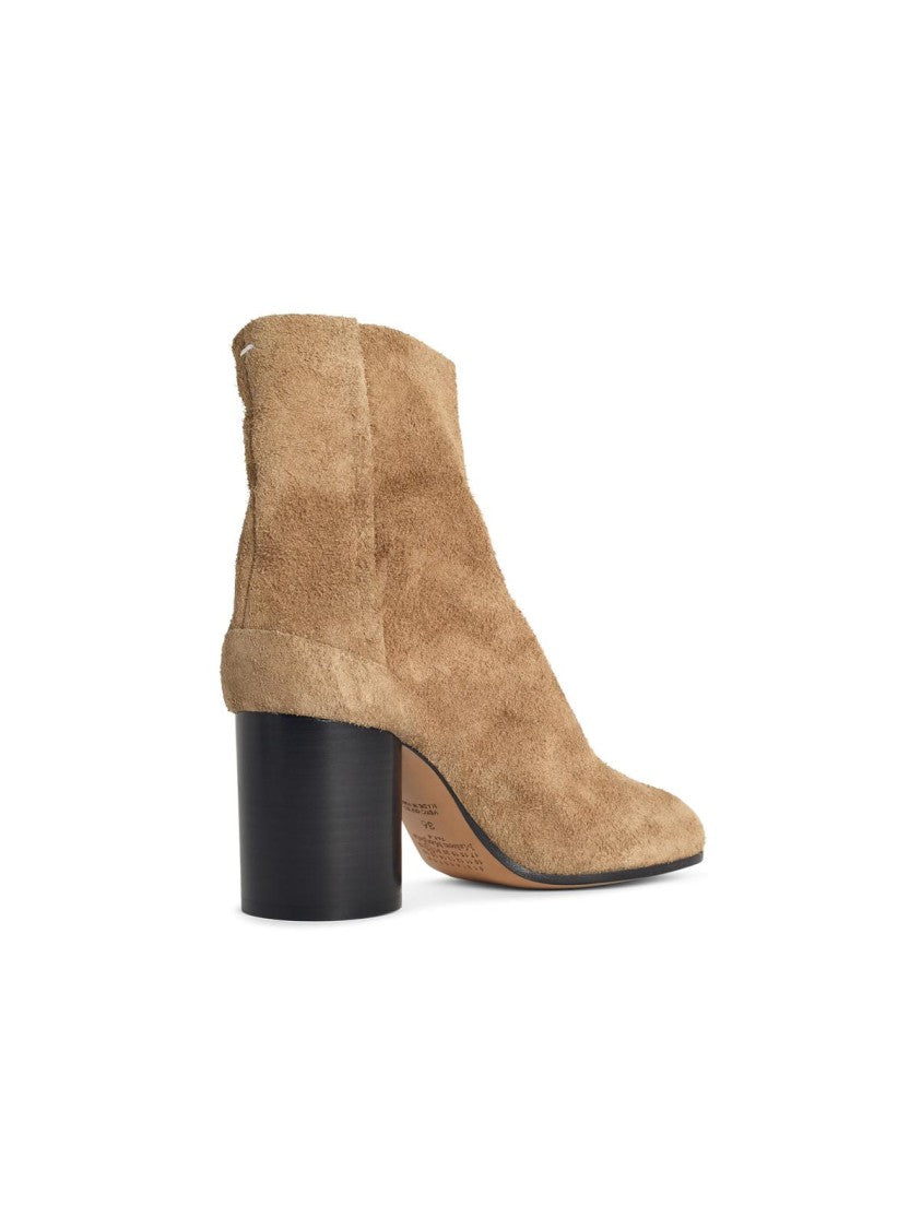 Maison Margiela Camel Suede Tabi Ankle Boots