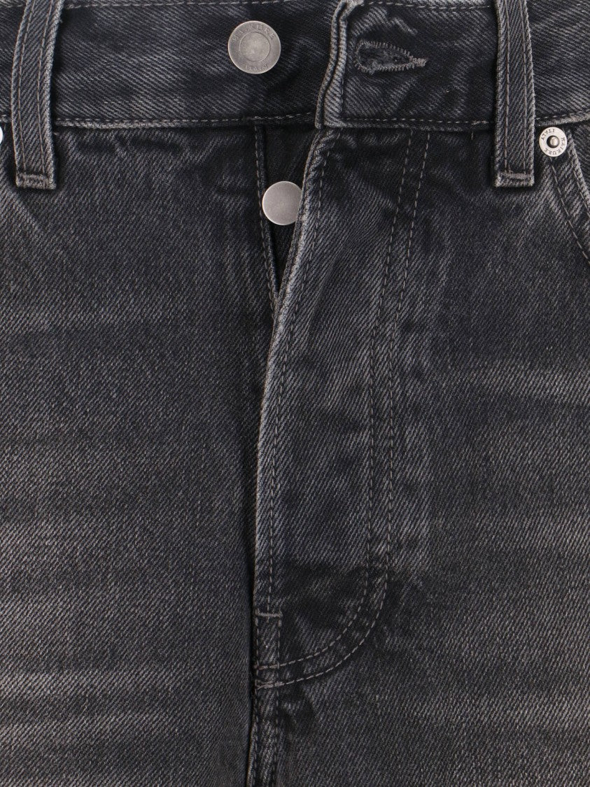 Haikure Black Logan Wide-Leg Cotton Denim Jeans