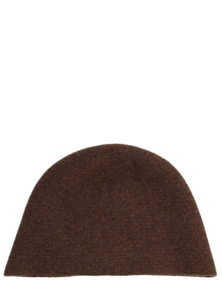 Uma Wang Brown Finely Knit Cashmere Hat