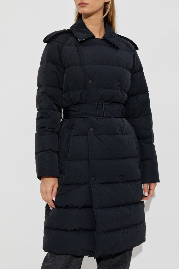 Burberry Down Jacket With Waist Belt