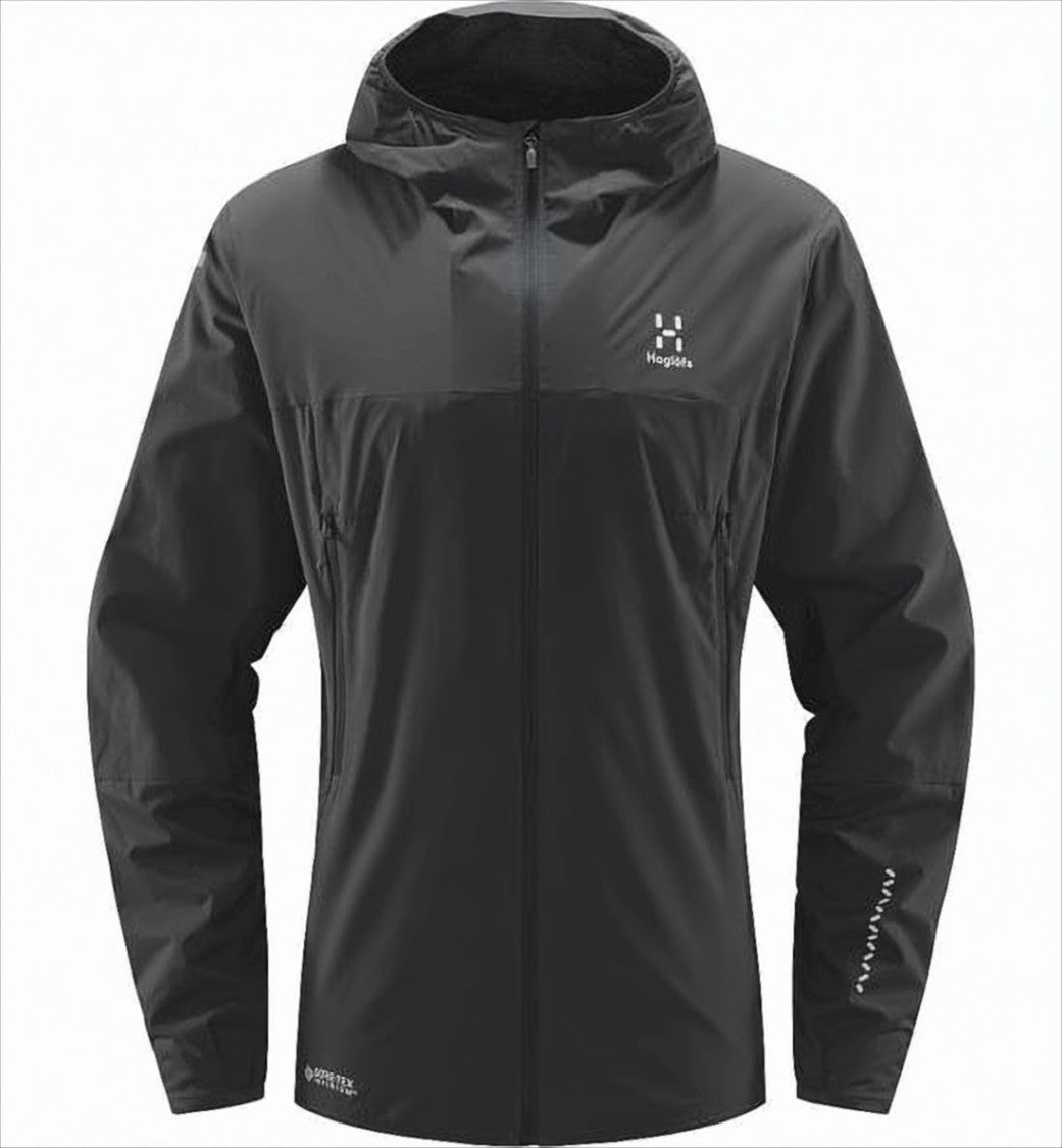 Haglöfs Lightweight Black Jacket With Hood
