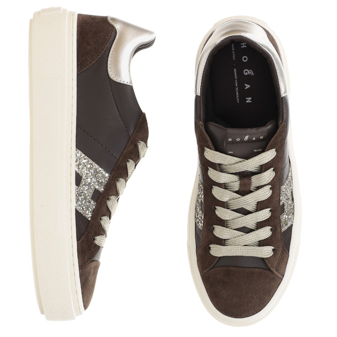 Hogan Crosswind Sneakers With Nappa Leather And Suede Accents
