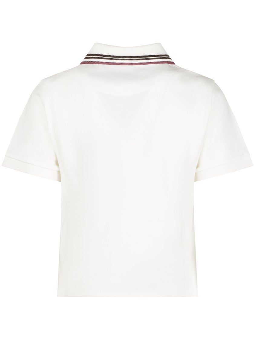 Vivienne Westwood Cropped Polo Shirt With Classic Collar