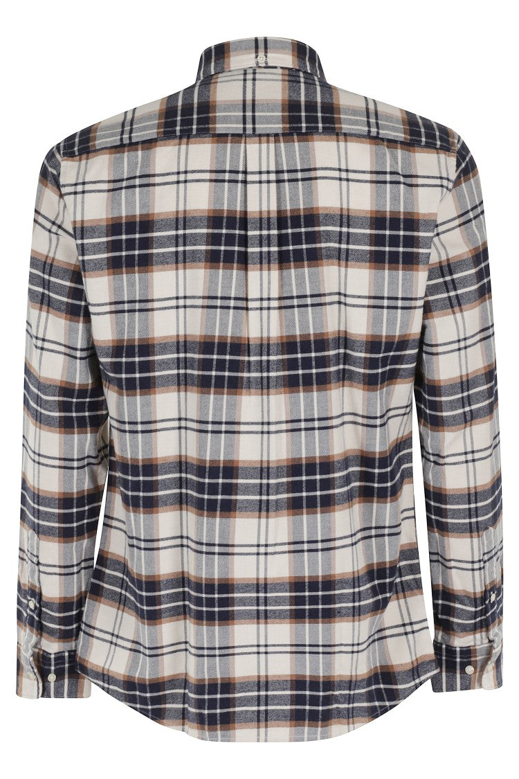 Barbour Ecru Tartan Pattern Barbour Shirt