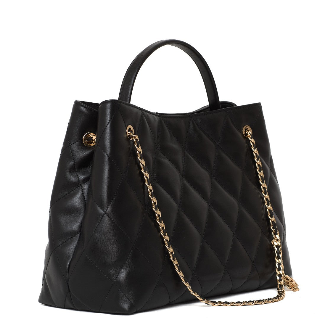 Tory Burch Fleming Quilted Nappa Leather Tote Bag