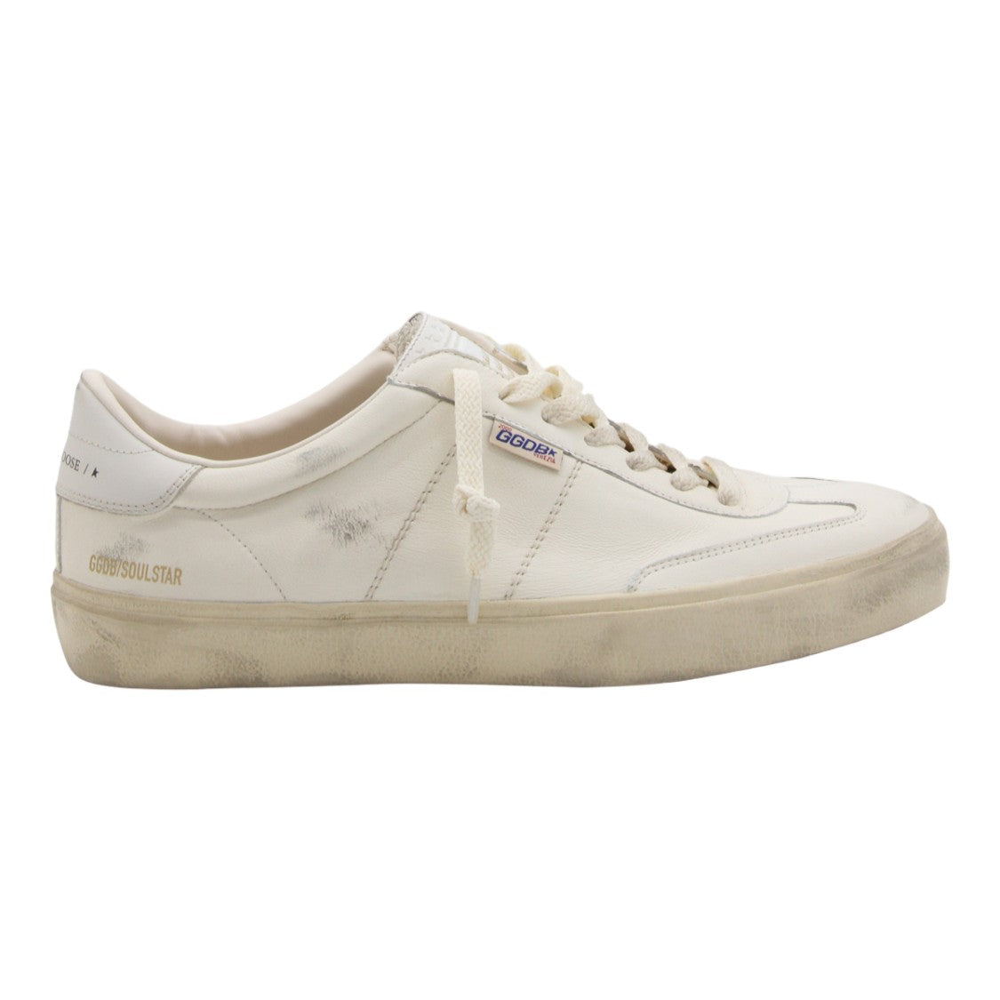 Golden Goose Low-Top Vintage Sneakers With Distressed Rubber Sole
