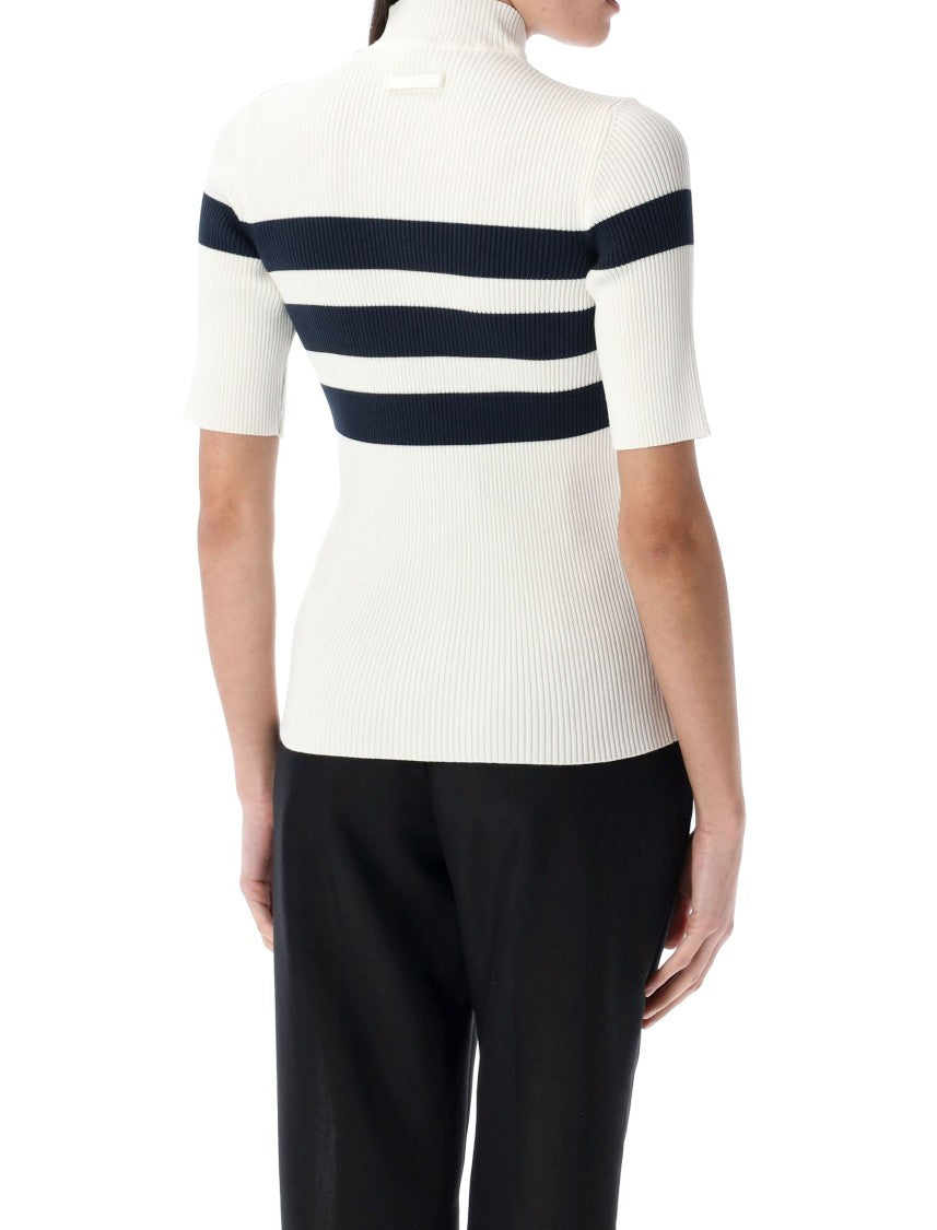 Jean Paul Gaultier Striped Knit Top