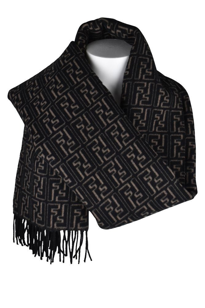 Fendi Reversible Wool Fendi Scarf With 3D Effect