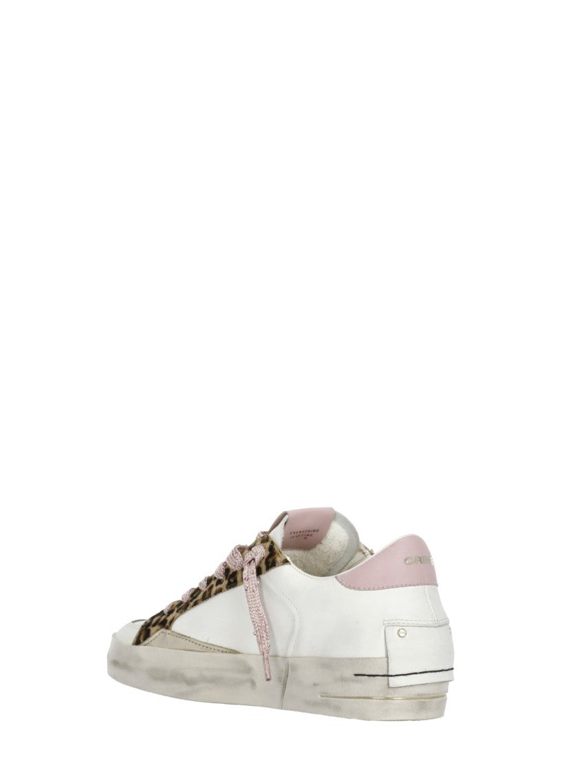 Crime London White Sk8 Deluxe Wedge Sneakers