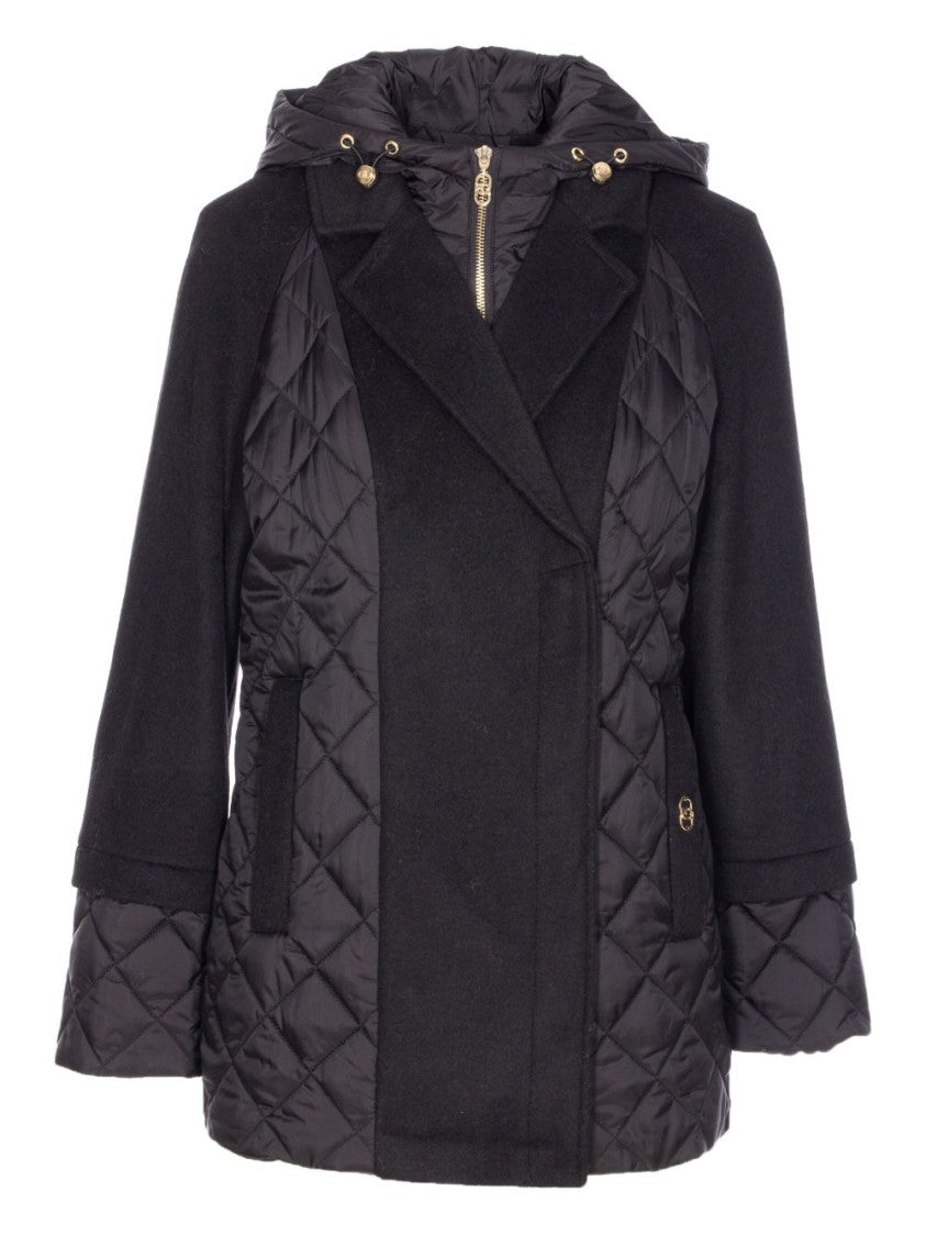 Liu Jo Quilted Short Coat With Hood