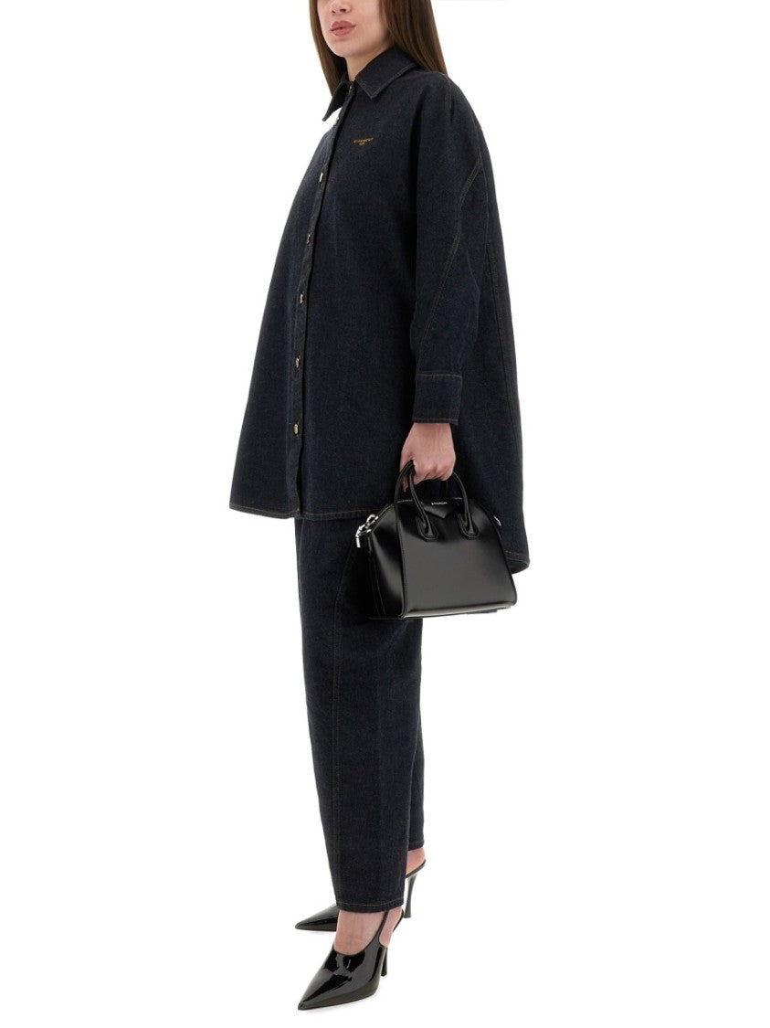 Givenchy Balloon-Fit Denim Jeans With Classic Texture