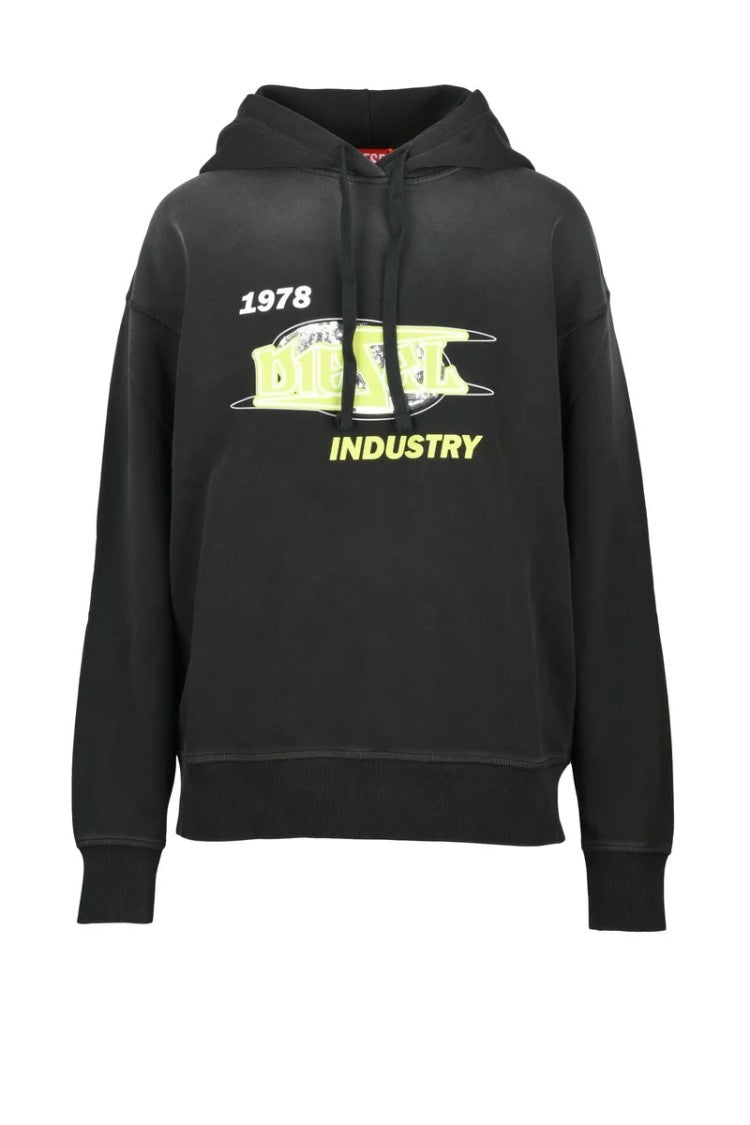Diesel Women's Cropped Sweatshirt - Black
