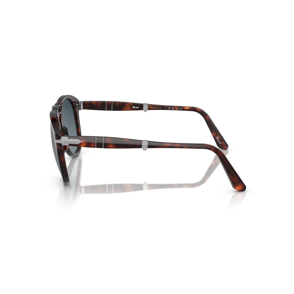 Persol 0Po0714 Round Tortoiseshell Acetate Sunglasses With Keyhole Bridge