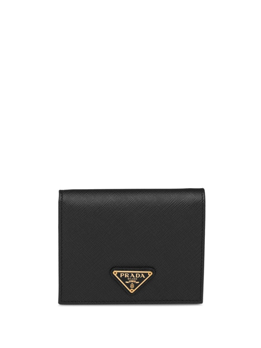 Prada Robinson Logo-Plaque Cardholder