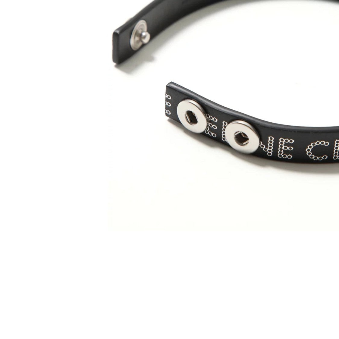 Celine Caft Leather Logo Bracelet
