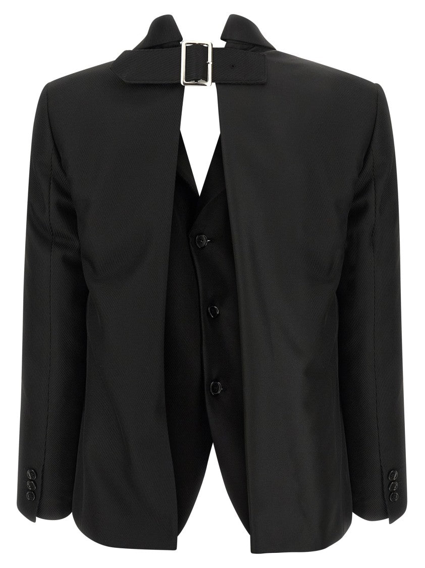 Comme Des Garçons Double Layer Effect Blazer
