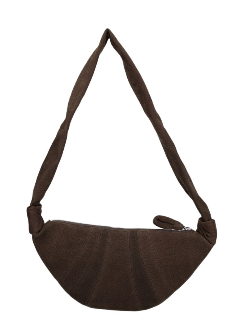 Lemaire Brown Crescent-Shaped Calf Leather Shoulder Bag