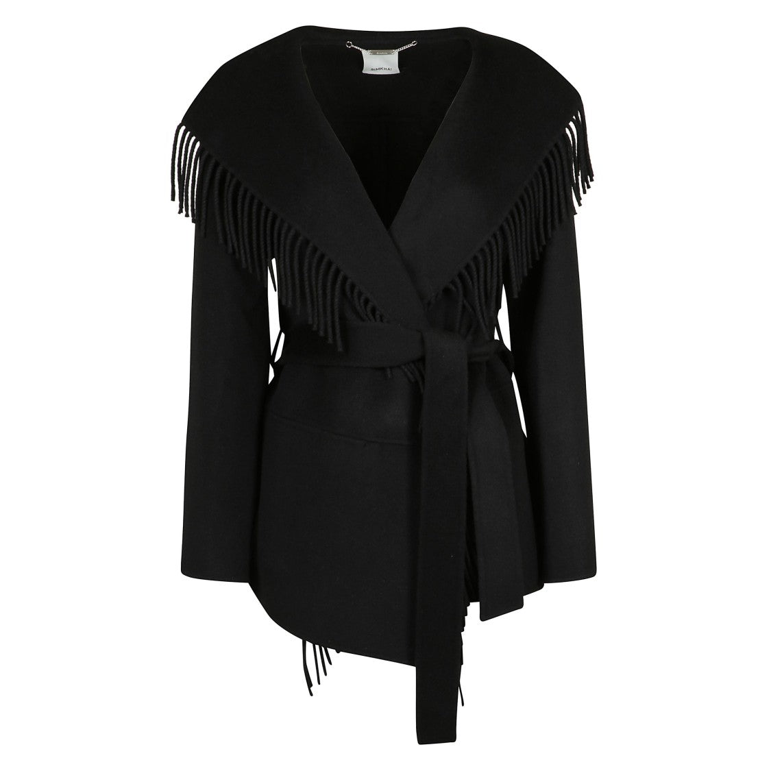 Simkhai Fringe Textured Jacket With Structured Silhouette