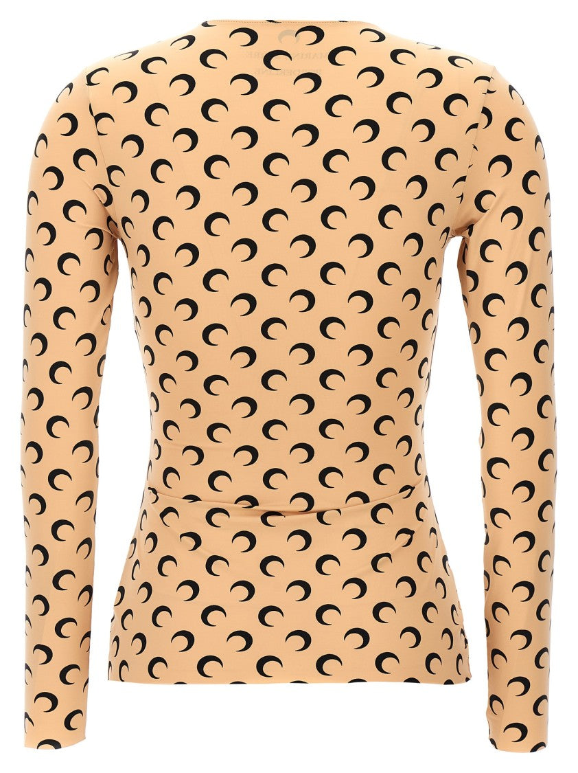 Marine Serre Moon Printed Jersey' Top