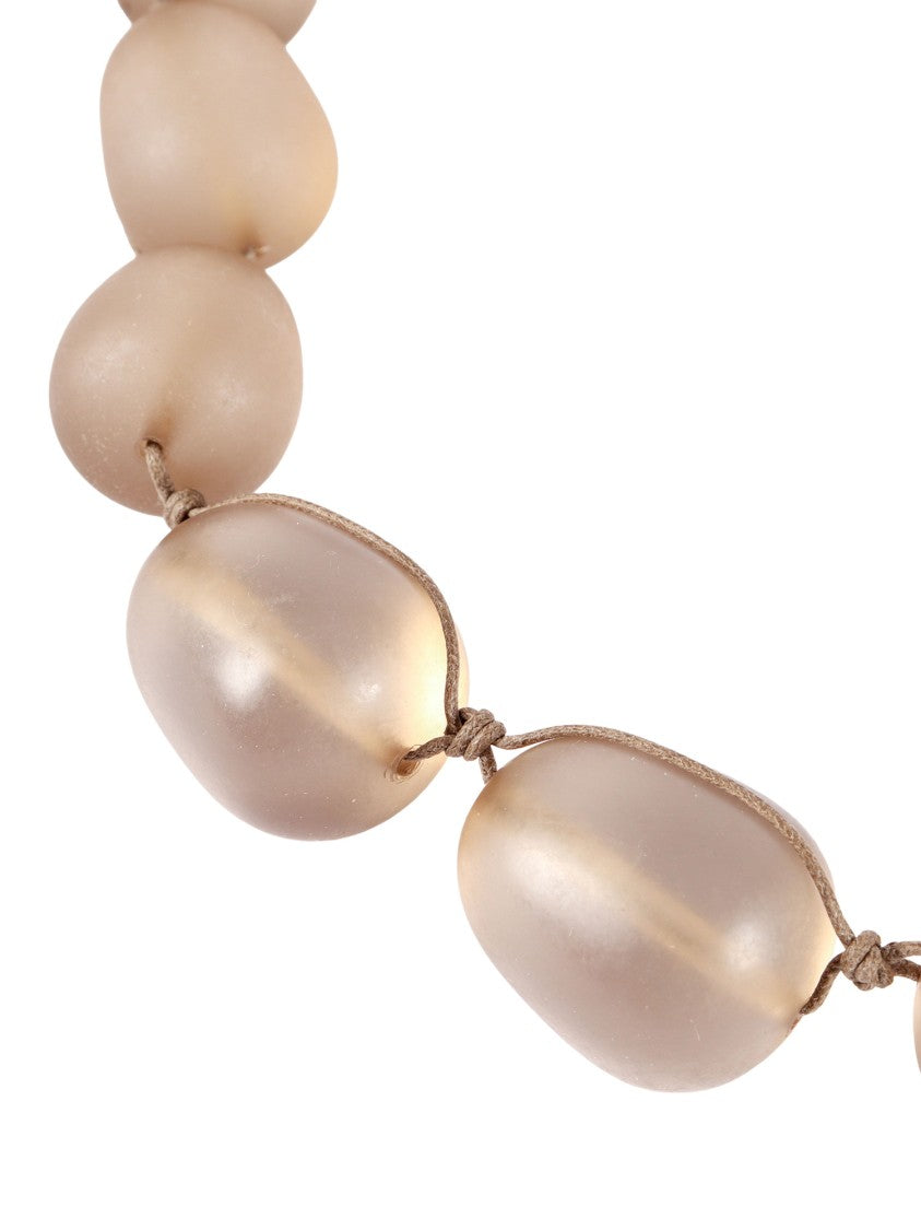 Emporio Armani Irregular Resin Bead Charm Necklace
