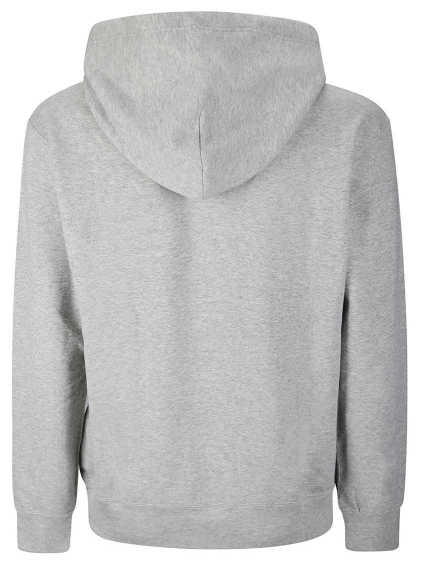 Comme Des Garçons Grey Hoodie With Heart Design