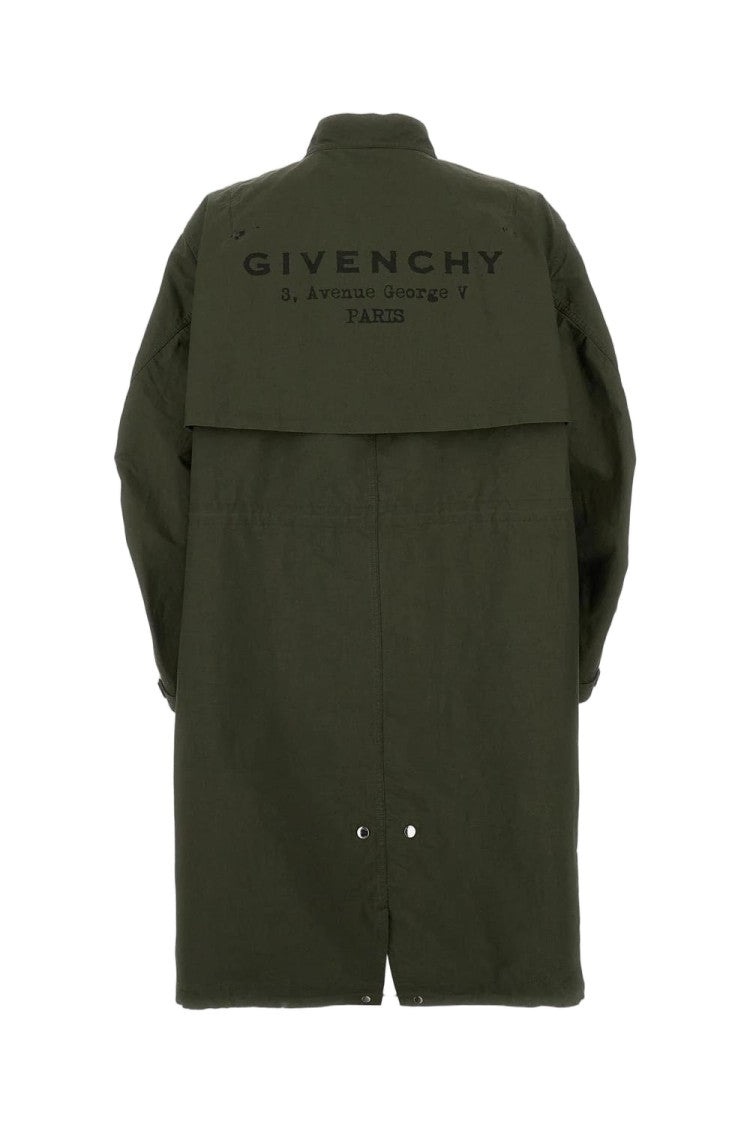 Givenchy Green Parka With High Collar