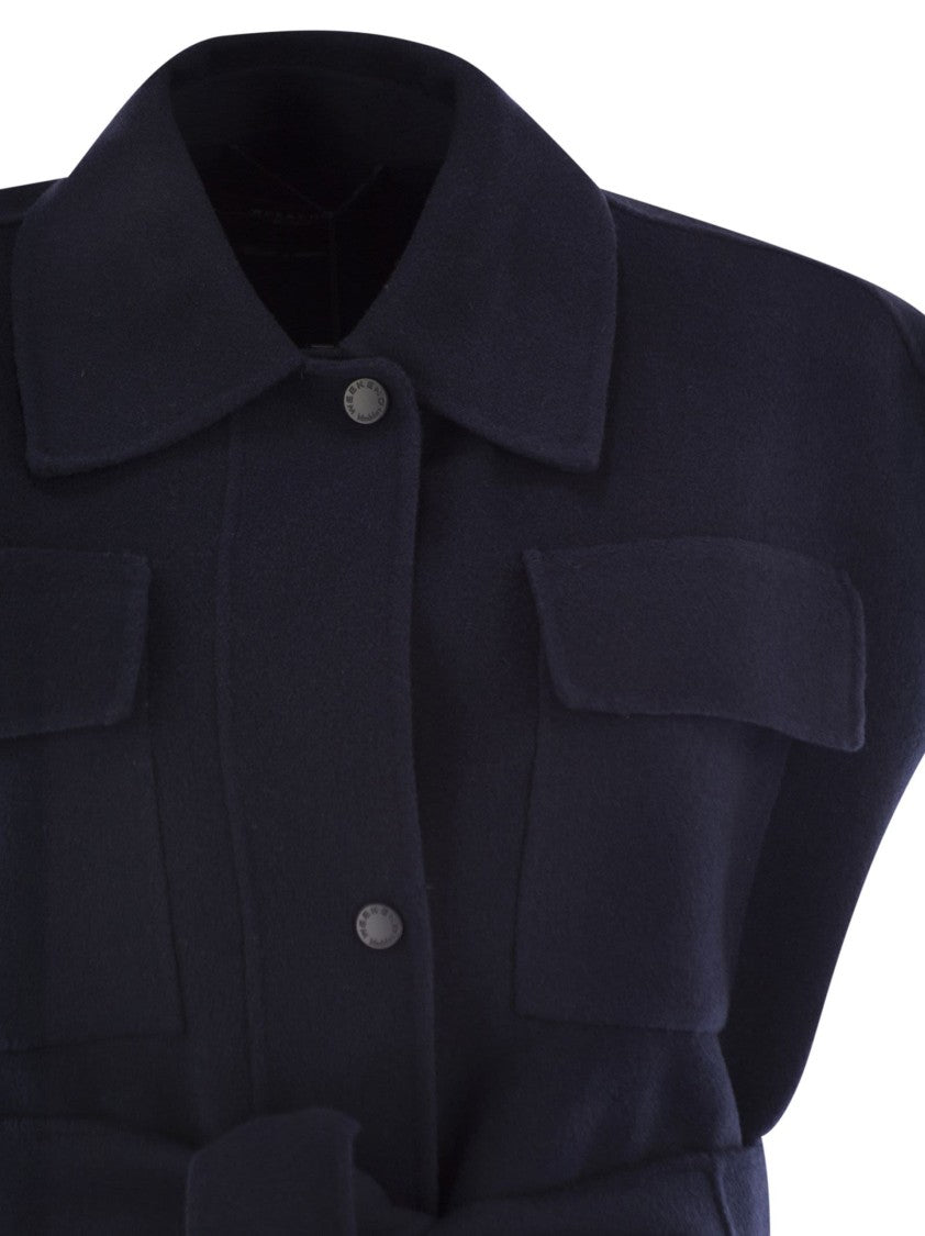 Max Mara Elegia - Wool Waistcoat With Belt
