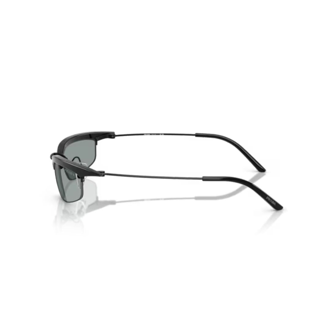 Prada Black 0Pr B50s Semi-Rimless Metal Sunglasses