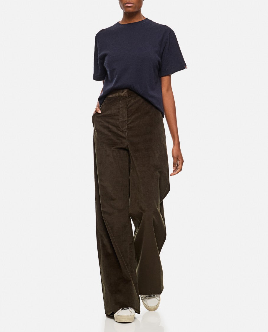 Max Mara Tritone Velvet Flared Pants