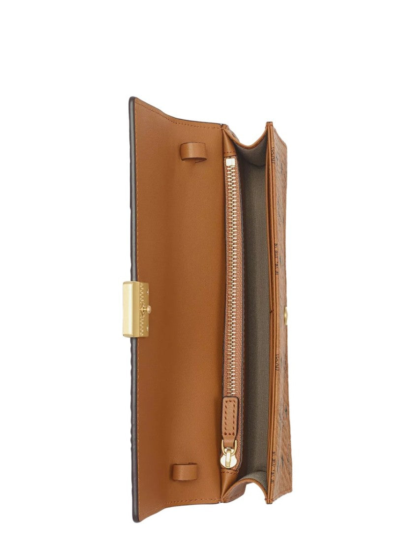 Mcm "Aren" Wallet With Shoulder Strap