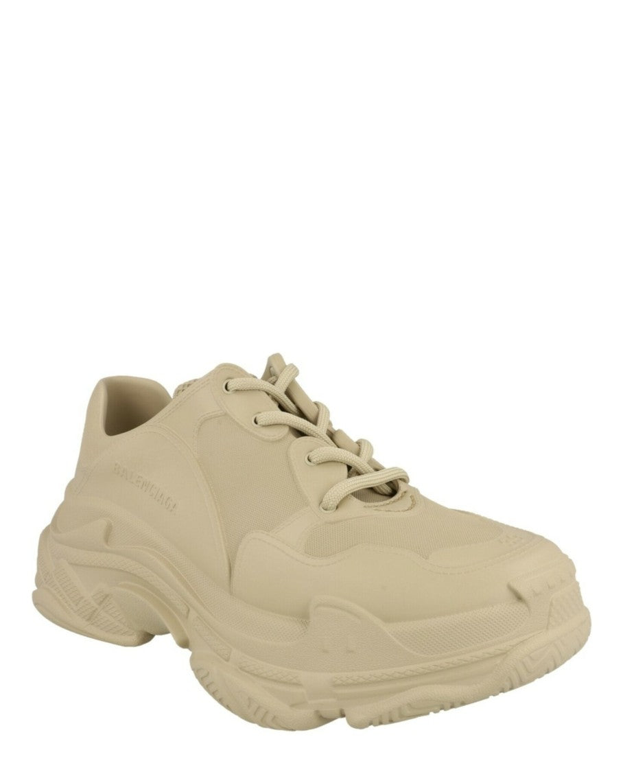 Balenciaga Triple S Low-Top Sneakers With Multi-Layered Sole And Block Heel