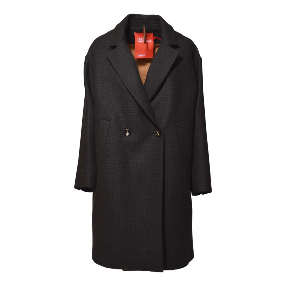 Merci Structured Brown Coat With Tailored Fit And Classic Silhouette