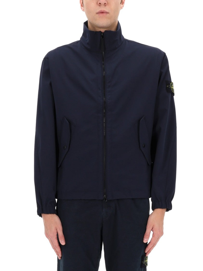 Stone Island Neutrals Stiff Stand-Up Collar Polyester Jacket