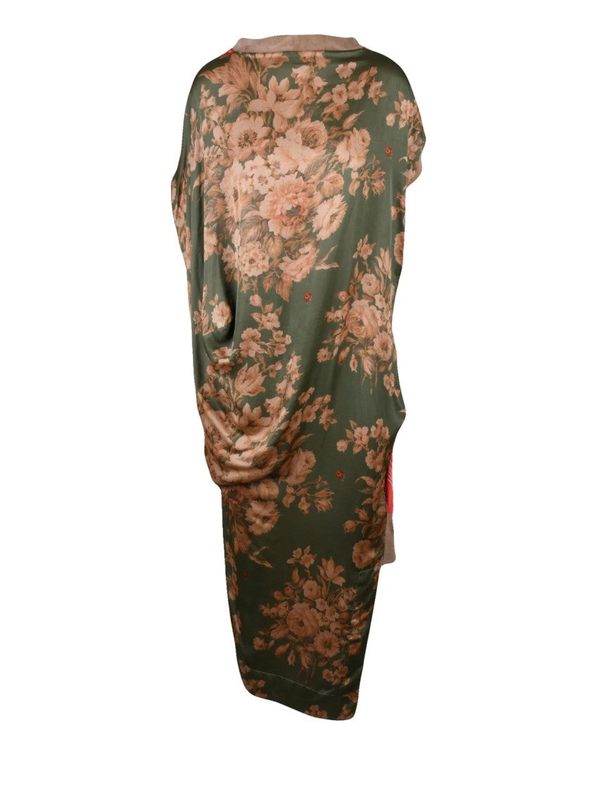 Vivienne Westwood Asymmetric Floral Tunic Over Dress
