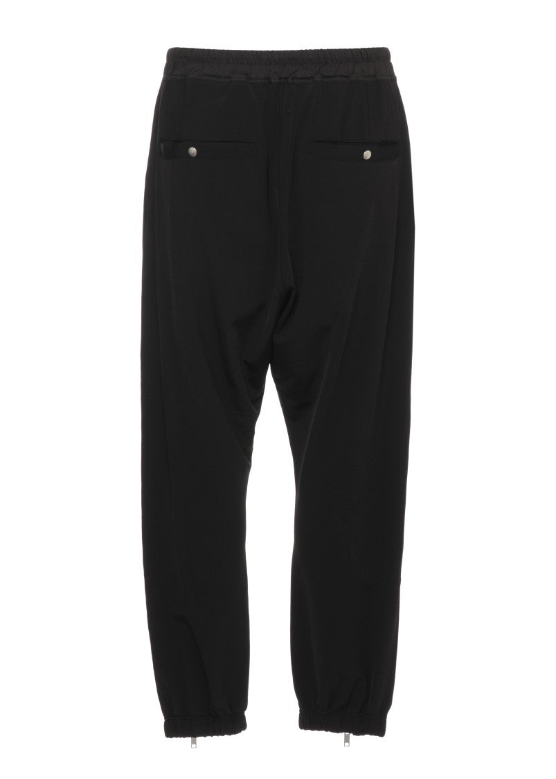 Rick Owens Black Viscose Relaxed-Leg Pants