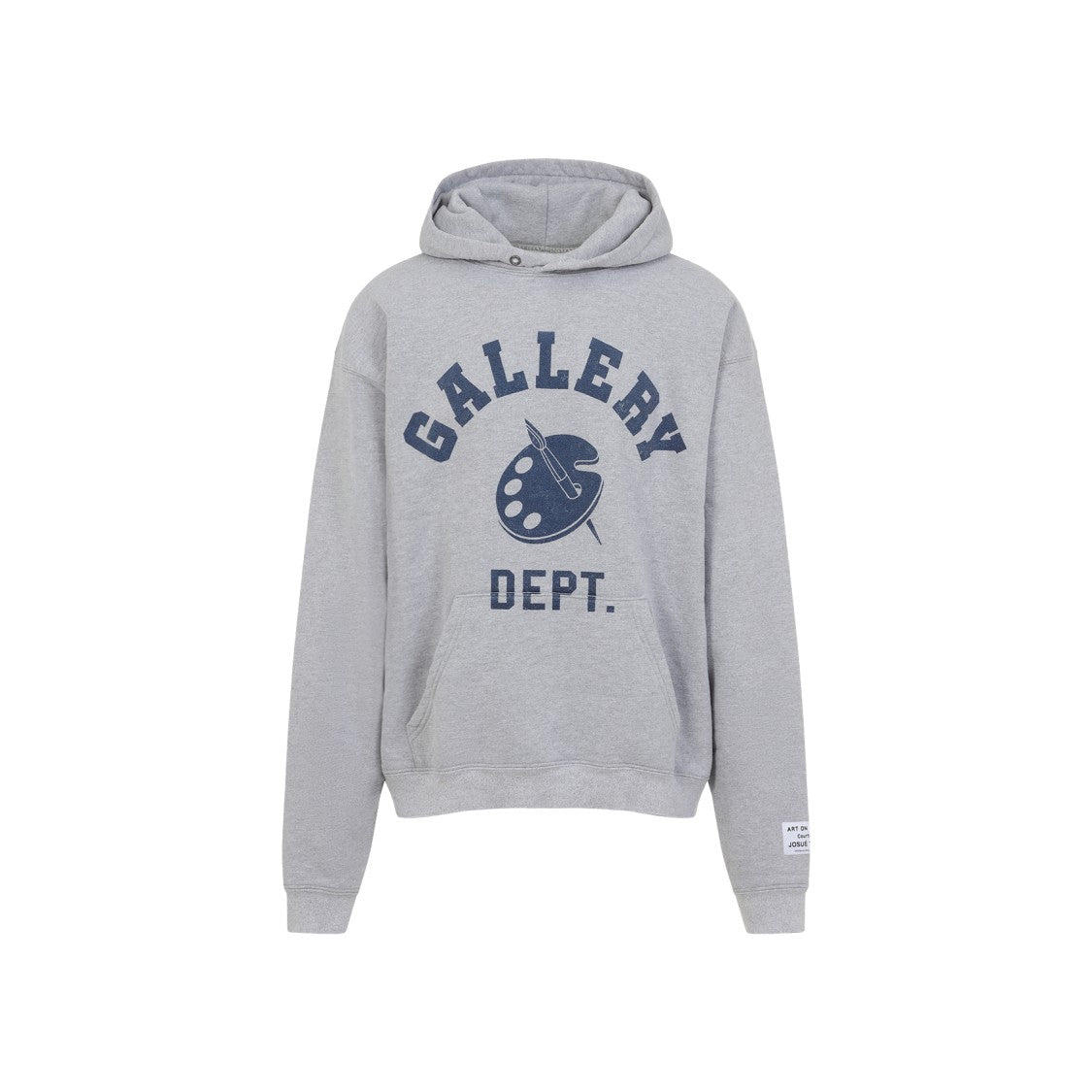 Gallery Dept. Hooded Grey Sweatshirt With Bold Graphic Print