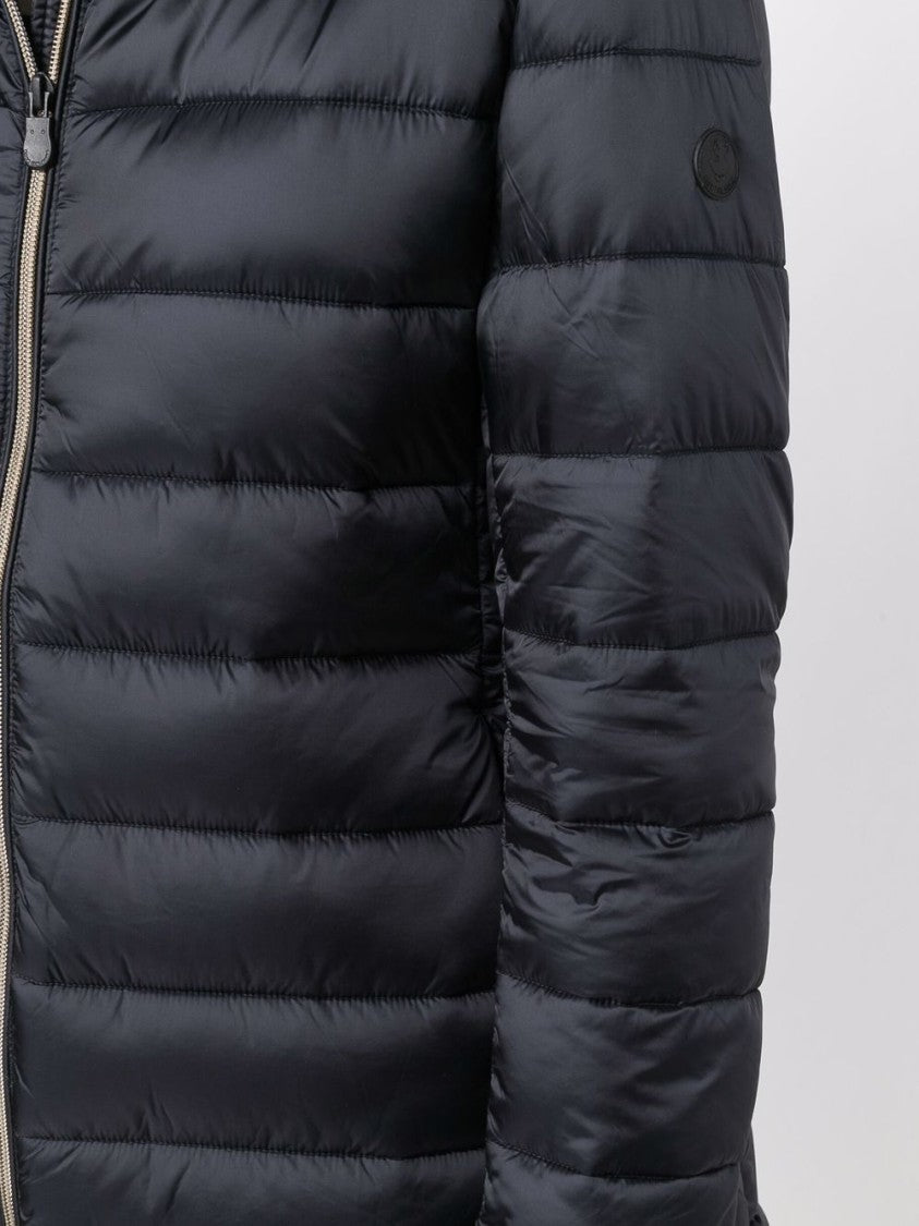 Save The Duck Quilted Short Coat With High Collar