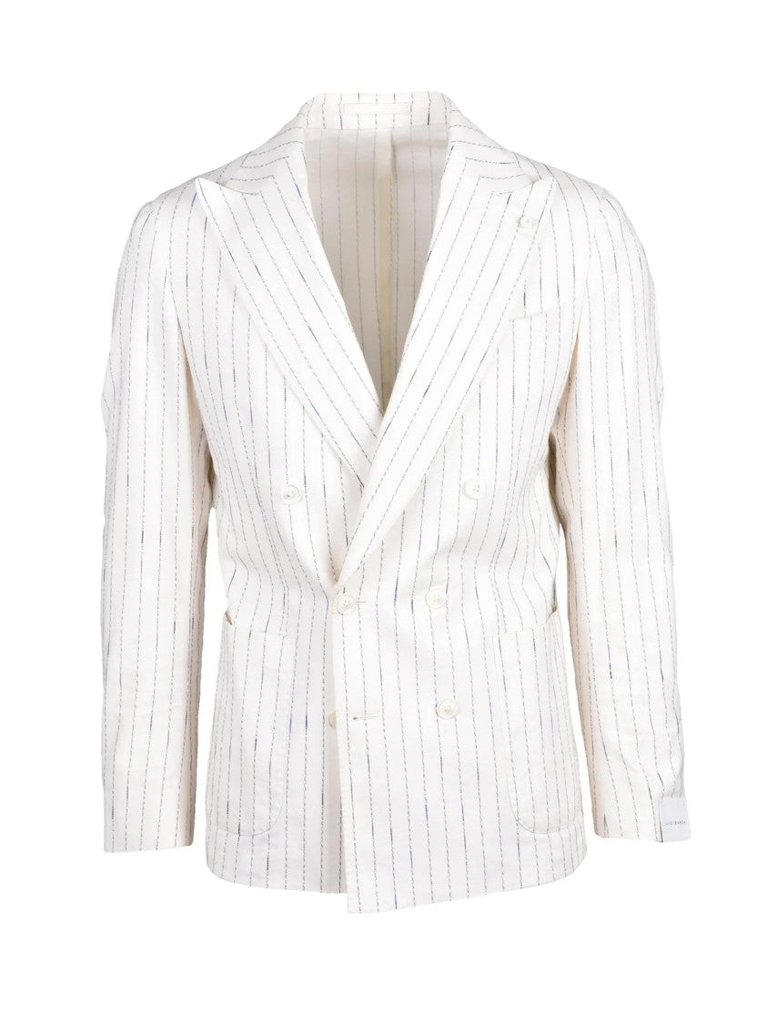 Luigi Bianchi Double-Breasted Jacket - White
