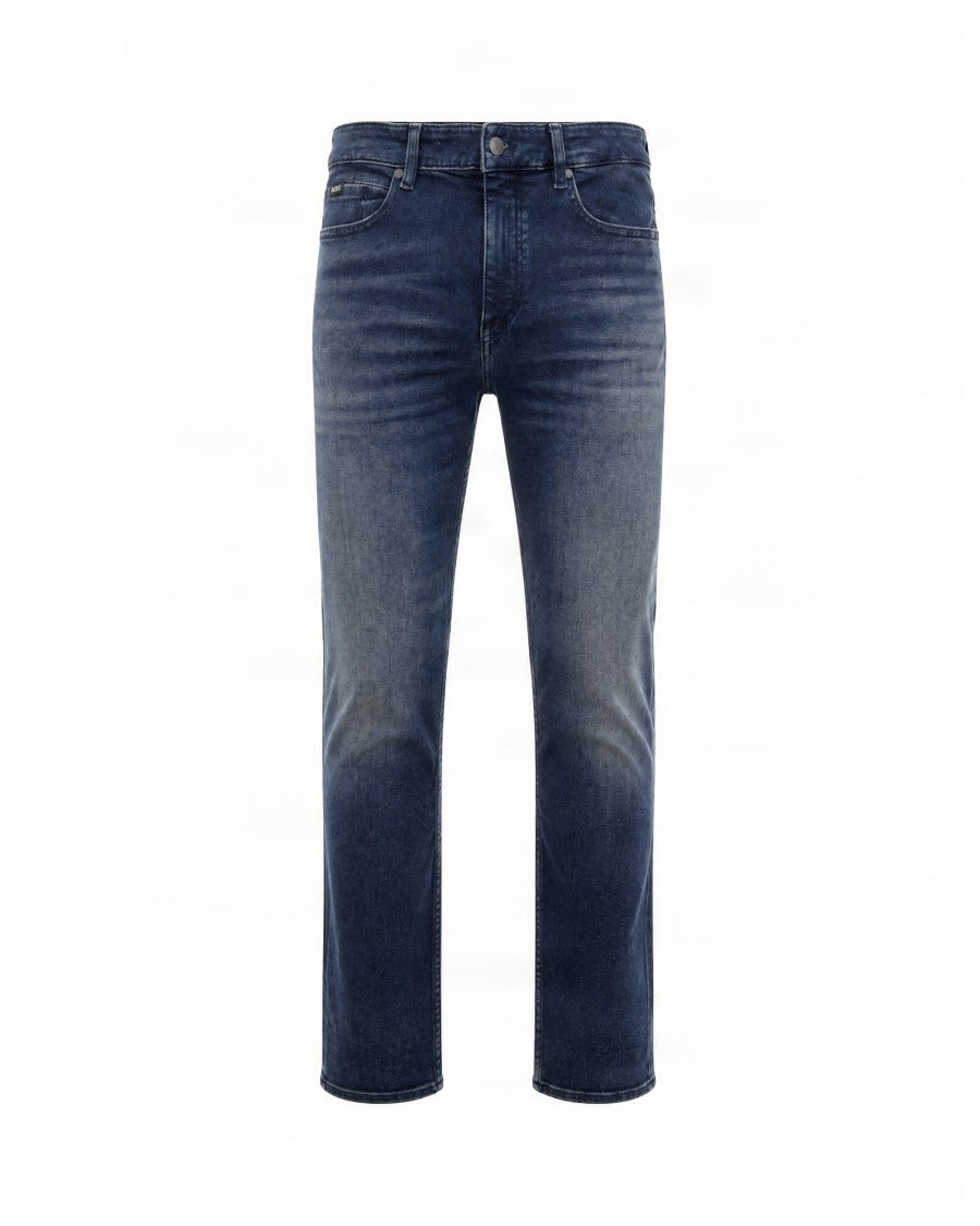 Boss Blue Delavè Five-Pocket Straight-Leg Jeans