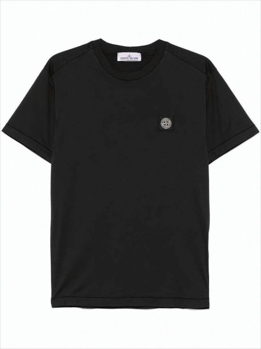 Stone Island Short-Sleeve Cotton T-Shirt With Minimalist Design