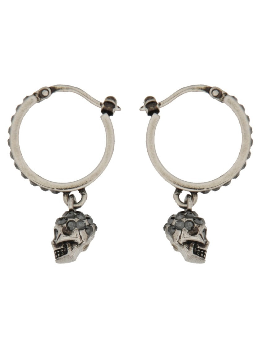 Alexander Mcqueen Orecchini A Cerchio Skull
