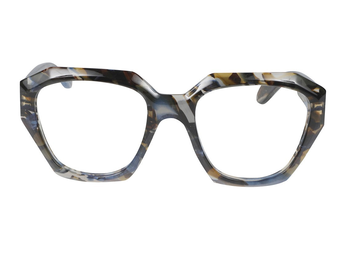 Kador Tortoiseshell Marilyn/K-V Oversized Geometric Eyeglasses