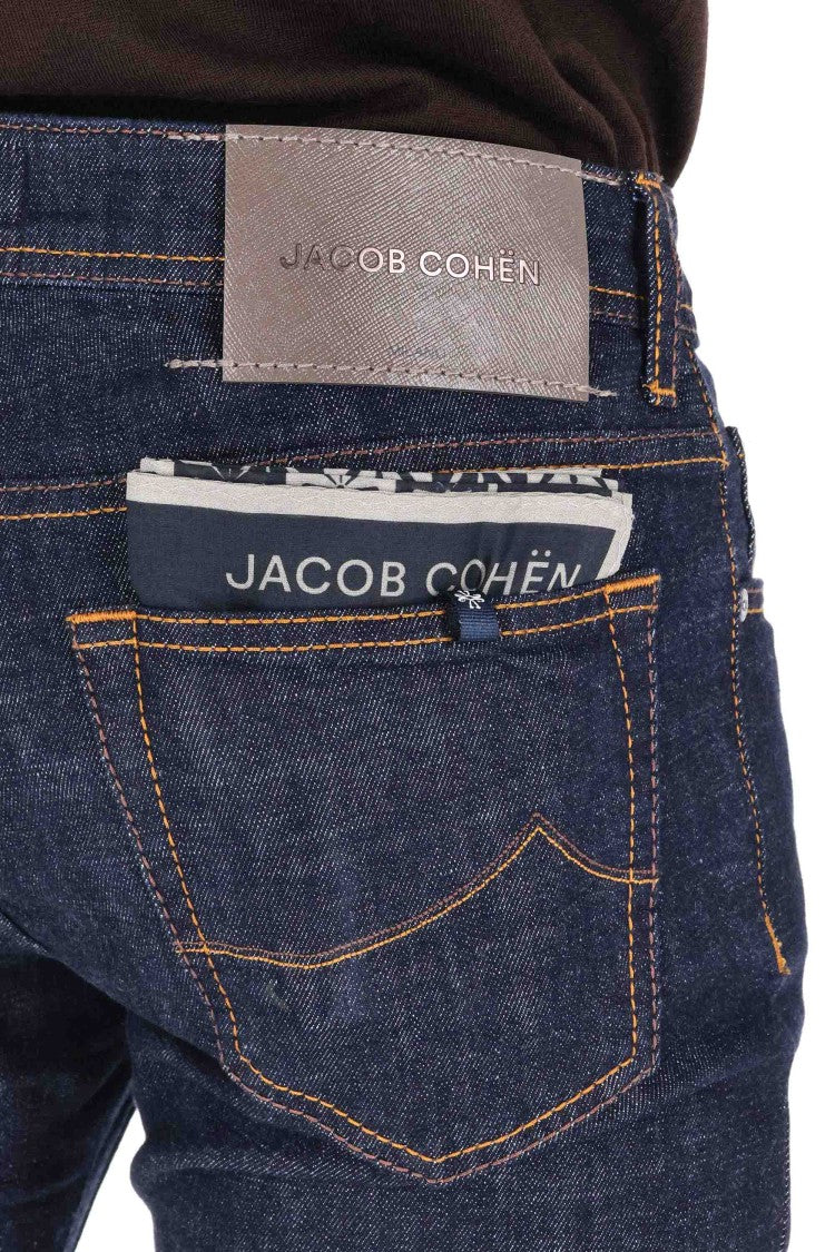 Jacob Cohen Nick Fit Leather Label Jeans