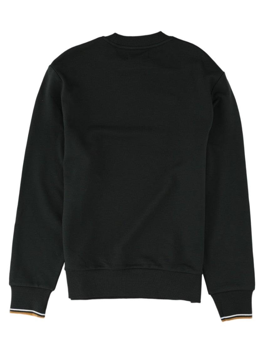 Fred Perry Crewneck Multicolor Stripe Cotton Sweatshirt