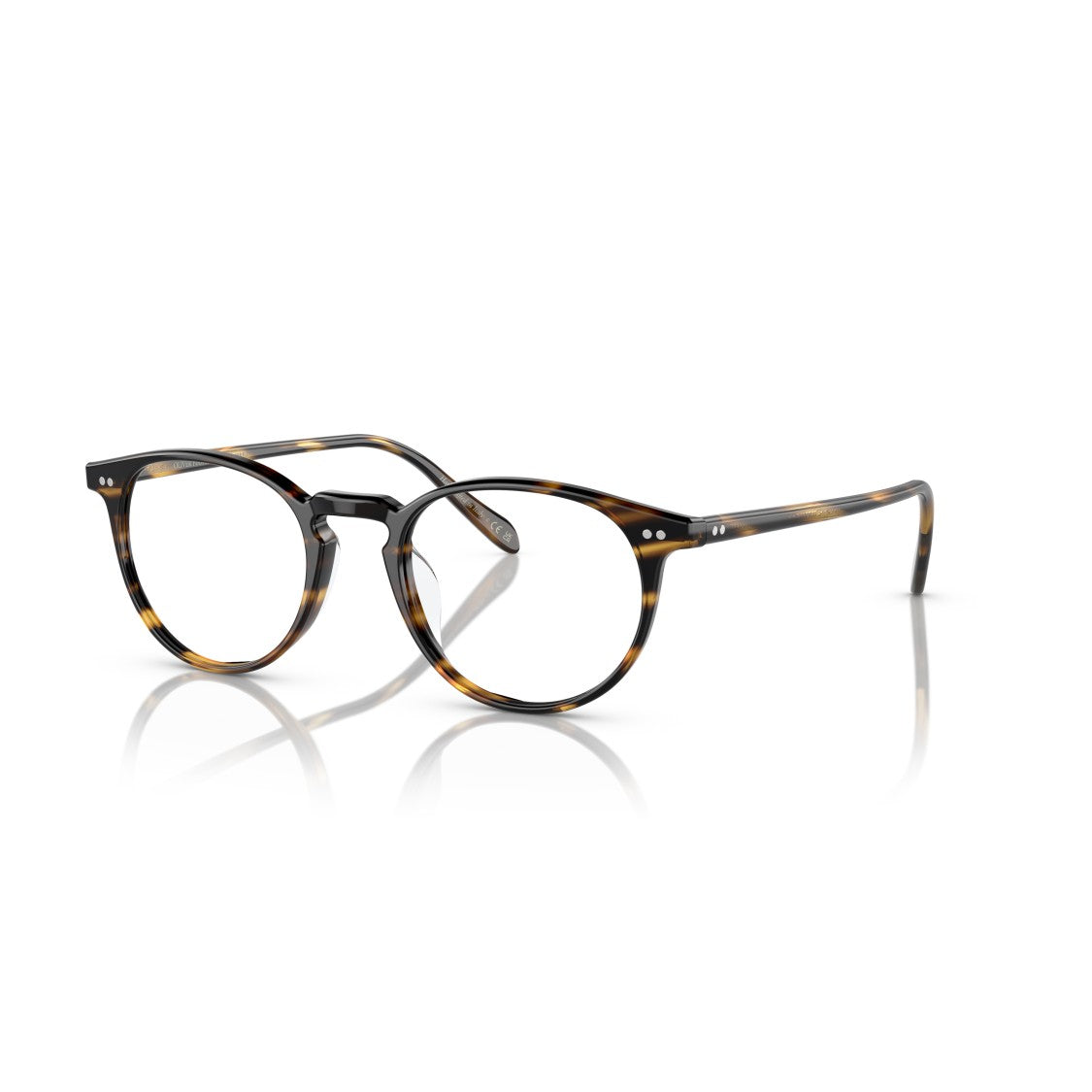 Oliver Peoples 0Ov5004 Round Acetate Eyeglasses With Tortoiseshell Pattern