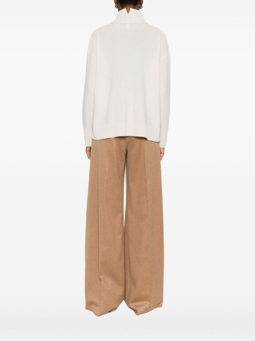 Antonelli Ribbed Mock Neck Panna Sweater